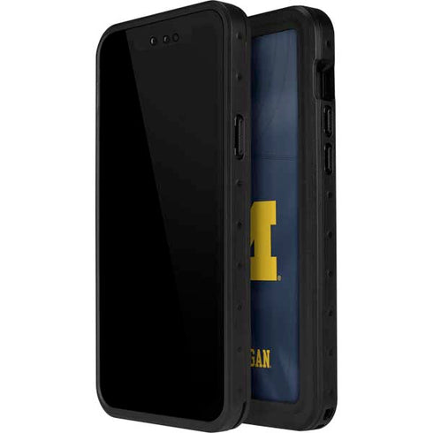 University of Michigan Blue Jersey iPhone 15 Pro Waterproof Case